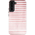 Pink and White Stripes Galaxy S22 Plus Pro Case