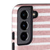 Pink and White Stripes Galaxy S22 Plus Pro Case