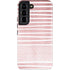 Pink and White Stripes Galaxy S22 Pro Case