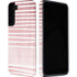 Pink and White Stripes Galaxy S22 Pro Case