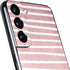 Pink and White Stripes Galaxy S22 Skin