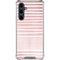 Pink and White Stripes Galaxy S23 FE Clear Case