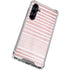 Pink and White Stripes Galaxy S23 FE Clear Case