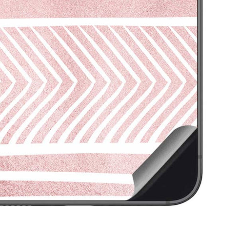 Pink and White Stripes Galaxy S23 FE Skin
