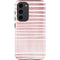 Pink and White Stripes Galaxy S23 Plus Pro Case