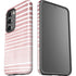 Pink and White Stripes Galaxy S23 Plus Pro Case
