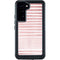 Pink and White Stripes Galaxy S23 Plus Waterproof Case