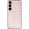 Pink and White Stripes Galaxy S23 Skin