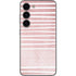 Pink and White Stripes Galaxy S23 Skin
