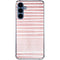 Pink and White Stripes Galaxy S24 Clear Case