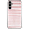 Pink and White Stripes Galaxy S24 Plus Clear Case