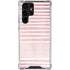 Pink and White Stripes Galaxy S24 Ultra Clear Case