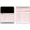 Pink and White Stripes Galaxy Z Flip3 5G Skin