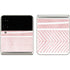 Pink and White Stripes Galaxy Z Flip3 5G Skin