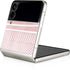 Pink and White Stripes Galaxy Z Flip3 5G Skin