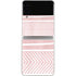 Pink and White Stripes Galaxy Z Flip4 5G Skin