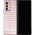 Pink and White Stripes Galaxy Z Fold2 5G Skin