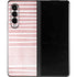 Pink and White Stripes Galaxy Z Fold3 5G Skin
