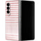 Pink and White Stripes Galaxy Z Fold4 5G Skin