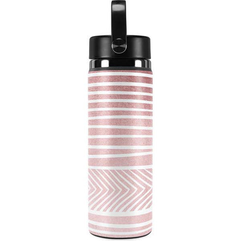 Pink and White Stripes Hydro Flask 20oz Wide Mouth Skin