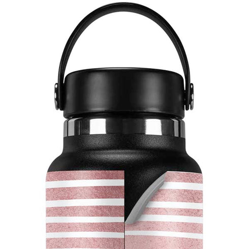 Pink and White Stripes Hydro Flask 32oz Wide Mouth Skin