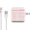 Pink and White Stripes iPad Charger (10W USB) Skin
