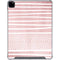 Pink and White Stripes iPad Pro 12.9in (2020) Clear Case