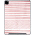 Pink and White Stripes iPad Pro 12.9in (2020) Clear Case