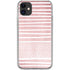 Pink and White Stripes iPhone 11 Clear Case