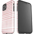 Pink and White Stripes iPhone 11 Impact Case
