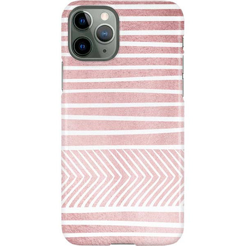 Pink and White Stripes iPhone 11 Pro Lite Case