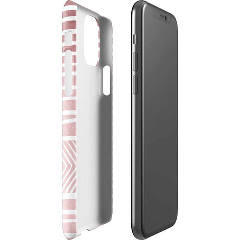 Pink and White Stripes iPhone 11 Pro Lite Case