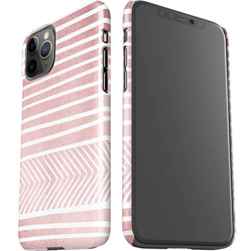 Pink and White Stripes iPhone 11 Pro Lite Case