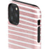Pink and White Stripes iPhone 11 Pro Max Impact Case