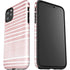 Pink and White Stripes iPhone 11 Pro Max Impact Case