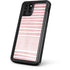 Pink and White Stripes iPhone 11 Pro Waterproof Case