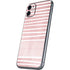 Pink and White Stripes iPhone 11 Skin