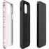 Pink and White Stripes iPhone 12 Impact Case