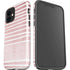 Pink and White Stripes iPhone 12 Impact Case
