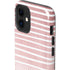 Pink and White Stripes iPhone 12 Mini Impact Case