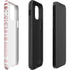 Pink and White Stripes iPhone 12 Mini Impact Case