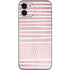 Pink and White Stripes iPhone 12 Mini Skin