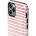 Pink and White Stripes iPhone 12 Pro Impact Case