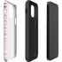 Pink and White Stripes iPhone 12 Pro Impact Case