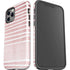 Pink and White Stripes iPhone 12 Pro Impact Case