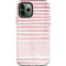 Pink and White Stripes iPhone 12 Pro Max Impact Case