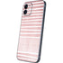 Pink and White Stripes iPhone 12 Skin