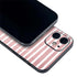 Pink and White Stripes iPhone 12 Skin