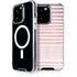 Pink and White Stripes iPhone 13 Pro MagSafe Case