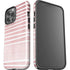 Pink and White Stripes iPhone 13 Pro Max Impact Case